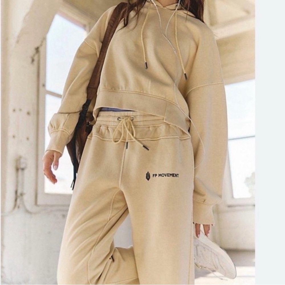 FP Movement by Free People Cream Track Pants